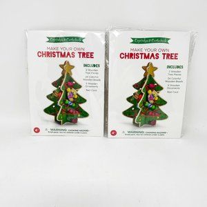 Set of 2 Christmas Make Your Own Christmas Tree
